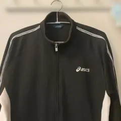 asics ジャージ ジャケット ブラック/ホワイト