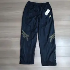 アシックスモーションサーモパンツXO　ブラック✕ゴールド