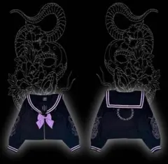 KRY clothing セーラー 「悲恋」ブラック×パープル - メルカリ