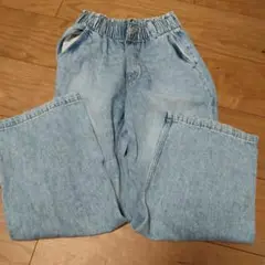 H&M 調整可能ウエスト デニムパンツ 140