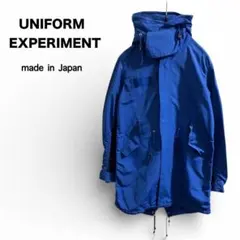 日本製 ユニフォームエクスペリメント ロクヨン モッズコート 青 riri
