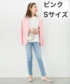 Liala×PGリアラバイピージー ニット カーディガン Vネック ポケット付き