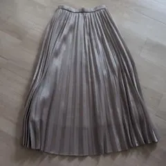 SIMPLICITE ベイクルーズ　ロングプリーツ　スカートベージュ