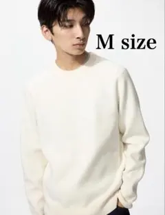UNIQLO ウォッシャブルミラノリブクルーネックセーター　Mサイズ