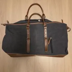 Ulgoo ボストンバッグ 旅行出張バッグ 男女兼用 ２way (ブラック)