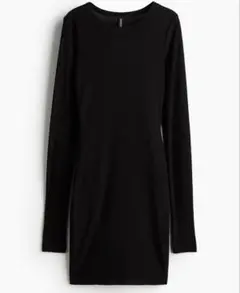 ★新品タグ付き！オンライン限定商品【H&M】リブボディコンワンピース【XS】