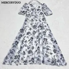 極美品✨MERCURYDUO フラワーギャザースリーブワンピース かわにしみき