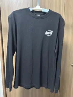 マカロニえんぴつ　ロンT,Tシャツ 新旧ロゴのトリムロングTシャツ / ブラック | マカロニえんぴつ