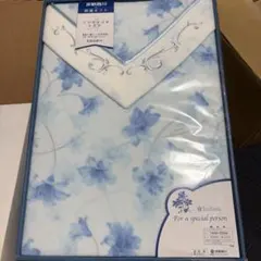 未使用　京都西川 Star Candle 綿毛布140cm×200cm 花柄のサムネイル
