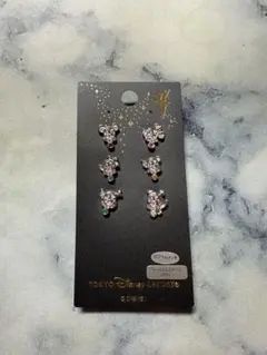 新品未使用　東京ディズニーリゾート 25周年ミッキー型ピアス 6個セット