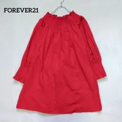 FOREVER21 チュニック オフショル シャーリング ロングブラウスのサムネイル