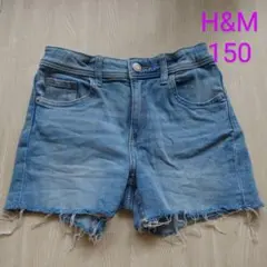 【値下げ】H&M デニム ショートパンツ 150 11-12Y