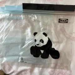 IKEA ジップバッグ パンダ 1L 34ozとブルー1ℓ 各5枚