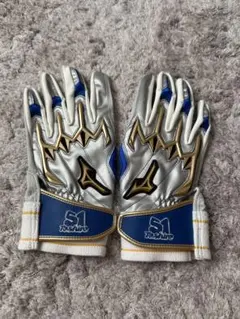 【激レア】【サイン入り】プロ野球選手　支給品　プロ使用　バッティンググローブ 激レア】【サイン入り】プロ野球選手 支給品 プロ使用
