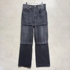 【美品】 BALENCIAGA 3 IN 1 ZIP レイヤード デニムパンツのサムネイル