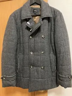 メンズ　コート　クリーニング済　TREBIO 中綿　ジャケット　Pコート