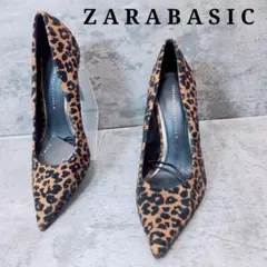 【新品】ZARA BASIC レオパード柄パンプス ヒョウ柄 ハイヒール