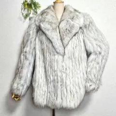 肉厚ボリューム　saga fox ブルーフォックス　ファー　コート　毛皮のサムネイル