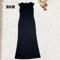 s.1254【エイチアンドエム】ノースリーブ ロング ワンピース タグ付き S