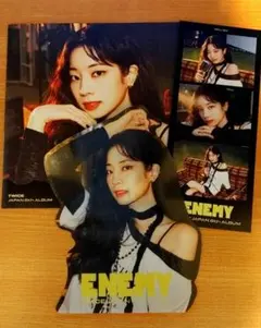 TWICE〜ダヒョン ENEMY B盤 封入3つ折りポスター他