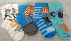 大人気YouTuber Blippi ブリッピー ソックス 4足
