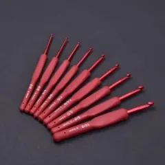 かぎ針 9本 編み物 シリコン 手芸 初心者 ハンドメイド 手編み 毛糸 ニット
