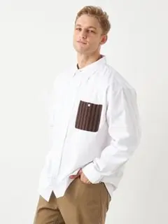 ≪セール≫【TSC】オックスデザインB.Dシャツ 白 4L