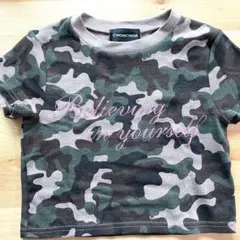 CHOACHOA 迷彩柄 ラインストーン Tシャツ