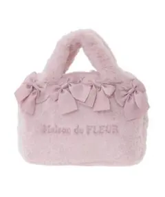 Maison de FLEUR ピンクマニア2Wayファーリボンミニバッグ