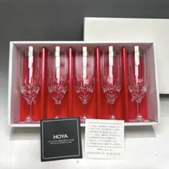 ma0519-20HOYA クリスタルグラス シャンパングラス５個セット