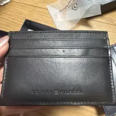 TOMMY HILFIGER ブラックレザー カードケース