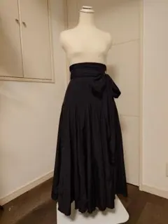 FRAY.I.D ブラックロングスカート リボン付き