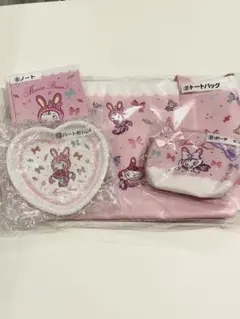 メゾピアノ　1番くじ　4点セット（トート、ポーチ、ノート、トレー）