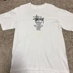 【希少】ステューシー　白タグ　USA製　WORLD TOUR Tシャツ