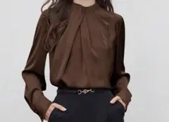 長袖ブラウス レディース