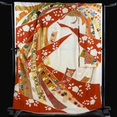 琉球紅型打ち掛け 紺色(松竹梅) - メルカリ