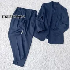martinique マルティニーク リネン混 セットアップ 濃紺 1 S〜M