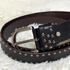 新品 ブラック スタッズ ベルト y2k sk8 グランジ bigboy