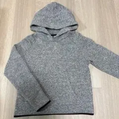 【無印良品】レディース グレー パーカー フーディー ラグランスリーブ ポケット