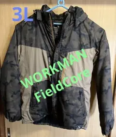 WORKMAN FieldCore カモフラージュ ダウンジャケット 3L