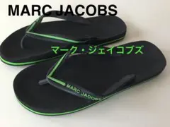 【新品】MARC JACOBS マークジェイコブス ビーチサンダル 黒 緑のサムネイル