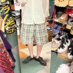 00s 90s old GAP チェック柄 バギーショーツ archive 希少のサムネイル