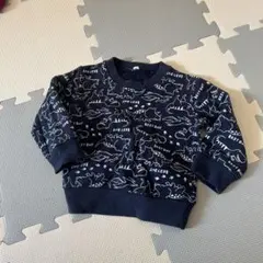 恐竜柄トレーナー 90cm オリーブグリーン