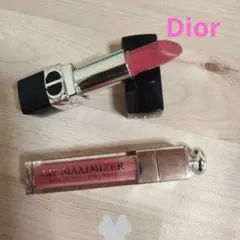 Dior ルージュディオール458 　& 　リップマキシマイザー　012