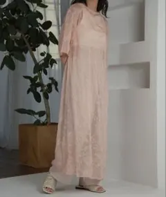 I_am flower embroidery ops ピンク