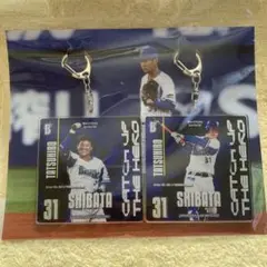横浜DeNAベイスターズ 柴田竜拓 アクリルキーホルダー2個セット