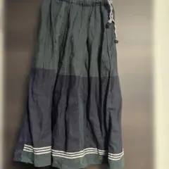 nopdenod リネンパネルチェックタックロングスカートのサムネイル