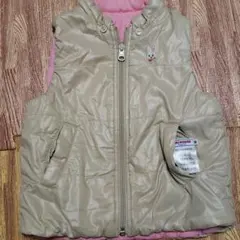 ミキハウス　ダウン ベスト リバーシブル