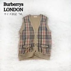 Burberry バーバリー ノバチェック カーディガン ベスト ニット M