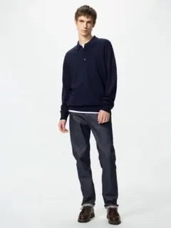 【新品】 UNIQLO ユニクロ メリノニットポロセーター